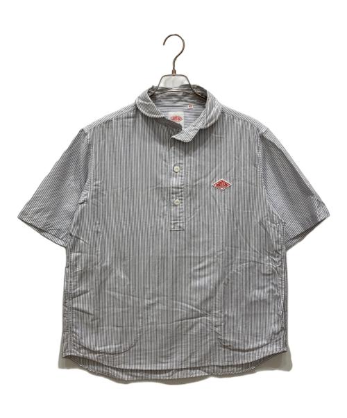 DANTON（ダントン）DANTON (ダントン) ROUND COLLAR P.O SHIRTS/S ブルー サイズ:42の古着・服飾アイテム