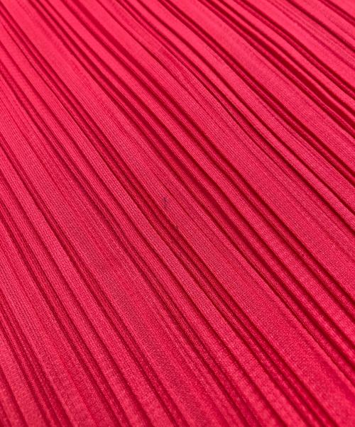 PLEATS PLEASE（プリーツプリーズ）PLEATS PLEASE (プリーツプリーズ) ノースリーブプリーツカットソー レッド サイズ:SIZE Freeの古着・服飾アイテム