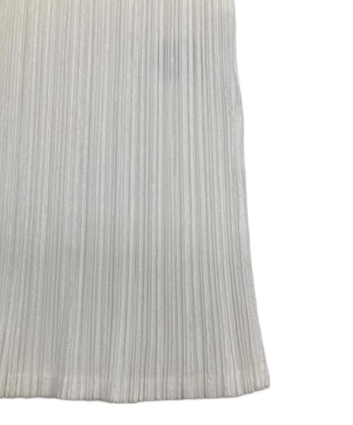 PLEATS PLEASE（プリーツプリーズ）PLEATS PLEASE (プリーツプリーズ) ノースリーブプリーツカットソー ホワイト サイズ:SIZE 3の古着・服飾アイテム