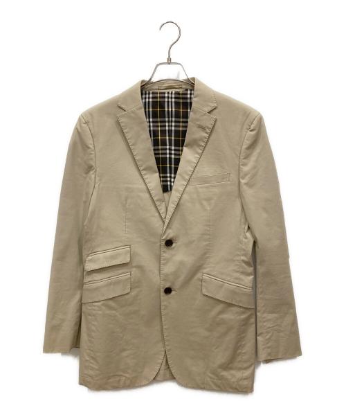 BURBERRY BLACK LABEL（バーバリーブラックレーベル）BURBERRY BLACK LABEL (バーバリーブラックレーベル) コットンテーラードジャケット ベージュ サイズ:Ⅿの古着・服飾アイテム
