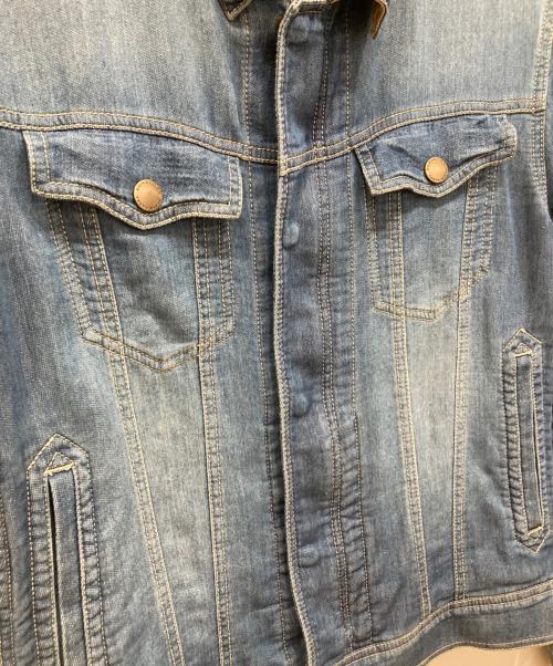 BURBERRY BLACK LABEL（バーバリーブラックレーベル）BURBERRY BLACK LABEL (バーバリーブラックレーベル) ノバチェック切替スウェットデニムジャケット インディゴ サイズ:Mの古着・服飾アイテム