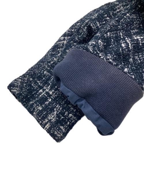 1PIU1UGUALE3 RELAX（ウノピゥウノウグァーレトレ リラックス）1piu1uguale3 relax (ウノピゥウノウグァーレトレ リラックス) 360°ストレッチツイードフラップコート ネイビー サイズ:XXLの古着・服飾アイテム