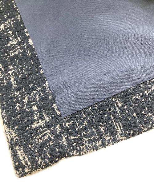 1PIU1UGUALE3 RELAX（ウノピゥウノウグァーレトレ リラックス）1piu1uguale3 relax (ウノピゥウノウグァーレトレ リラックス) 360°ストレッチツイードフラップコート ネイビー サイズ:XXLの古着・服飾アイテム