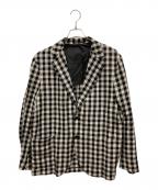 SOVEREIGNソブリン）の古着「ビッグギンガム アンコン 2ボタン ジャケット」｜ベージュ