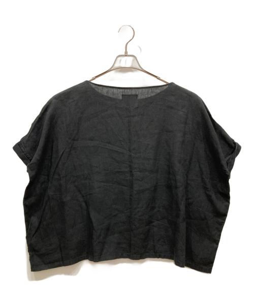 Honnete（オネット）Honnete (オネット) リネンブラウス ブラック サイズ:-の古着・服飾アイテム