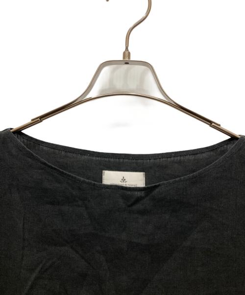 Honnete（オネット）Honnete (オネット) リネンブラウス ブラック サイズ:-の古着・服飾アイテム