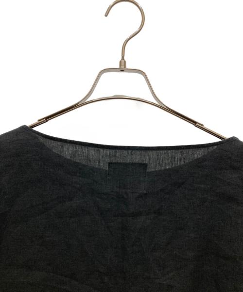 Honnete（オネット）Honnete (オネット) リネンブラウス ブラック サイズ:-の古着・服飾アイテム