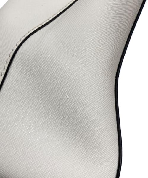 Kate Spade（ケイトスペード）Kate Spade (ケイトスペード) 2WAYPVCトートバッグ ブルー×ホワイトの古着・服飾アイテム