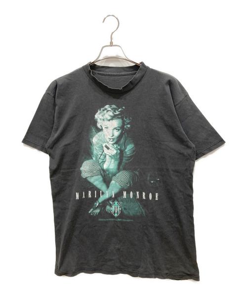 USED（ユーズド）USED (ユーズド) プリントTシャツ ブラック サイズ:不明の古着・服飾アイテム