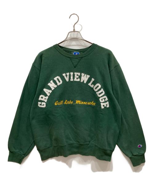 Champion（チャンピオン）Champion (チャンピオン) 80sアーチロゴスウェット グリーン サイズ:XLの古着・服飾アイテム