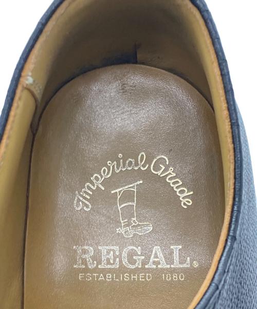 REGAL（リーガル）REGAL (リーガル) 型押しプレーントゥシューズ ブラック サイズ:25の古着・服飾アイテム
