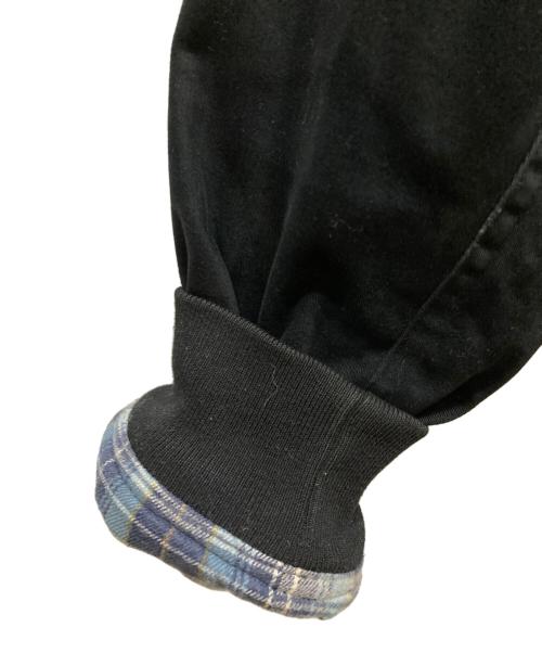 PAPAS（パパス）PAPAS (パパス) ロゴワッペンブルゾン ブラック サイズ:Ⅼの古着・服飾アイテム