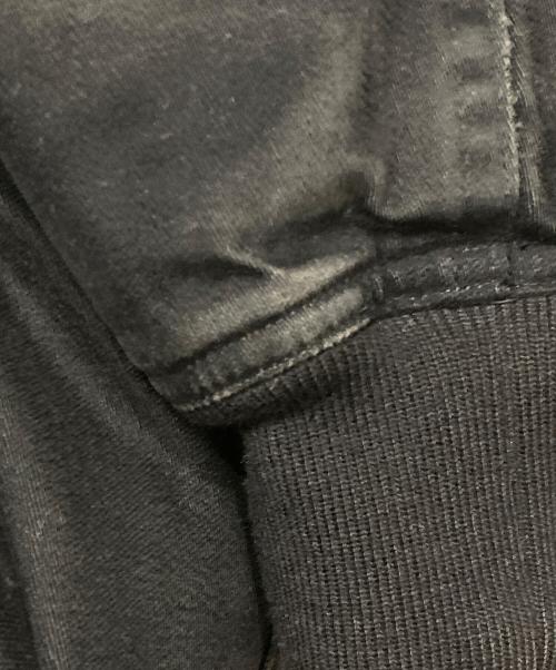 PAPAS（パパス）PAPAS (パパス) ロゴワッペンブルゾン ブラック サイズ:Ⅼの古着・服飾アイテム