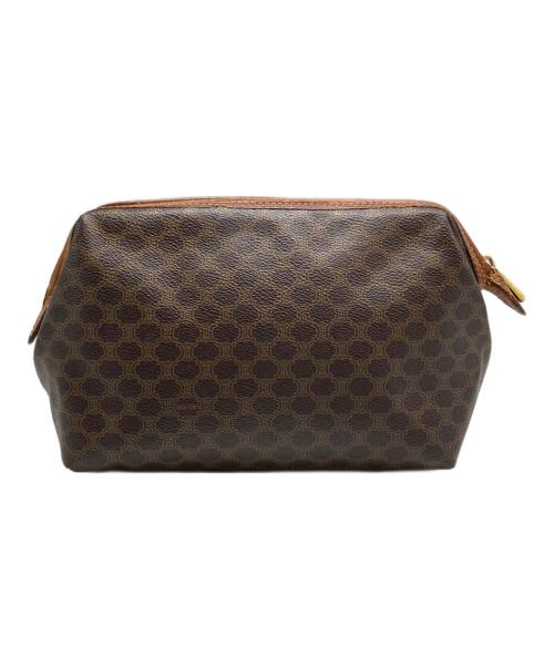 CELINE（セリーヌ）CELINE (セリーヌ) マカダム ポーチ ブラウンの古着・服飾アイテム