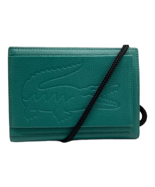 LACOSTE（ラコステ）LACOSTE (ラコステ) ショルダーウォレット・モバイルケース グリーンの古着・服飾アイテム