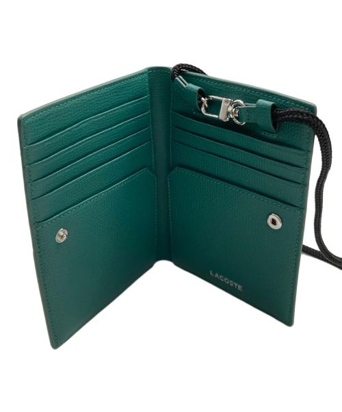 LACOSTE（ラコステ）LACOSTE (ラコステ) ショルダーウォレット・モバイルケース グリーンの古着・服飾アイテム