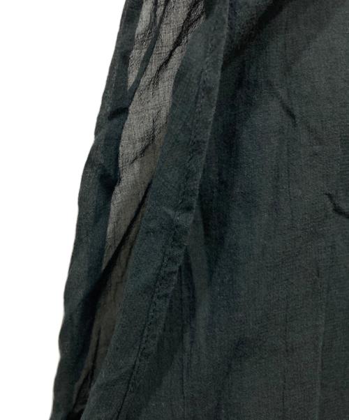 BEARDSLEY（ビアズリー）BEARDSLEY (ビアズリー) コットンシフォンギャザーコクーンマルブラウス ネイビー サイズ:SIZE Freeの古着・服飾アイテム