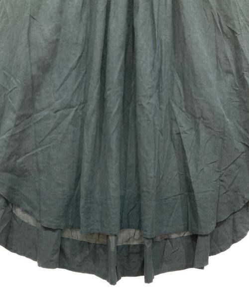 BEARDSLEY（ビアズリー）BEARDSLEY (ビアズリー) コットンシフォンギャザーコクーンマルブラウス ネイビー サイズ:SIZE Freeの古着・服飾アイテム