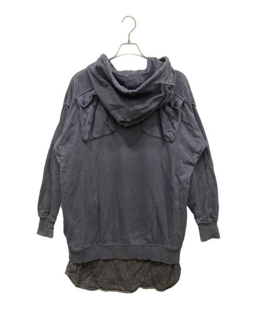 DIESEL（ディーゼル）DIESEL (ディーゼル) マルチポケットパーカーワンピース ブラック サイズ:SIZE XSの古着・服飾アイテム