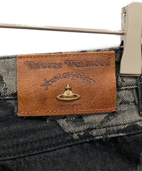 Vivienne Westwood ANGLOMANIA（ヴィヴィアンウエストウッドアングロマニア）VIVIENNE WESTWOOD ANGLOMANIA (ヴィヴィアンウエストウッドアングロマニア) SHADY ASYMMETRIC SHORTS ブラック サイズ:73.5cm (W29)の古着・服飾アイテム