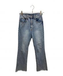 RIVE DROITE（リヴドロワ）の古着「【MONN.:. (モン)】フレアデニム」｜インディゴ