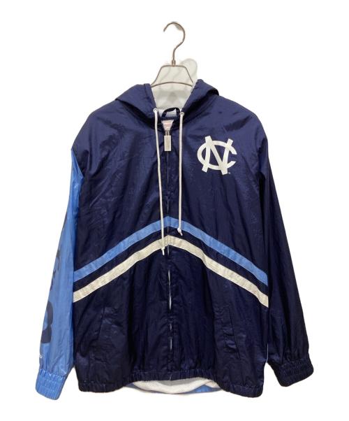 MITCHELL & NESS（ミッチェルアンドネス）MITCHELL & NESS (ミッチェルアンドネス) ノースカロライナ ターヒールズジャケット ブルー×ネイビー サイズ:XLの古着・服飾アイテム