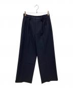Spick and Spanスピック＆スパン）の古着「ダブルクロスツータックパンツ」｜ネイビー