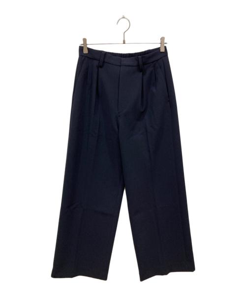 Spick and Span（スピック＆スパン）Spick and Span (スピックアンドスパン) ダブルクロスツータックパンツ ネイビー サイズ:40の古着・服飾アイテム