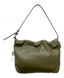 gemeil（ジェムイル）の古着「レザーワンハンドルバッグ」｜カーキ