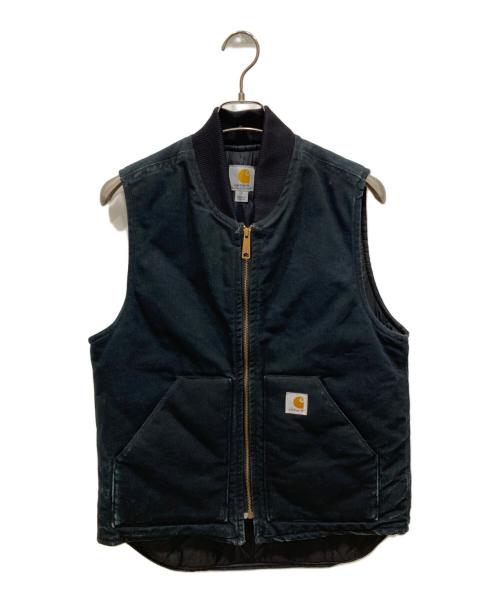 CarHartt（カーハート）CarHartt (カーハート) ダック地ワークベスト ネイビー サイズ:Sの古着・服飾アイテム