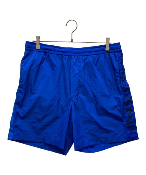 MONCLER（モンクレール）MONCLER (モンクレール) ラインスイムショーツハーフパンツ ブルー サイズ:50の古着・服飾アイテム
