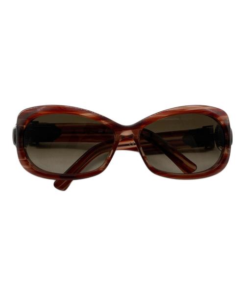 GUCCI（グッチ）GUCCI (グッチ) ベルトモチーフサングラス ブラウン サイズ:58□14の古着・服飾アイテム