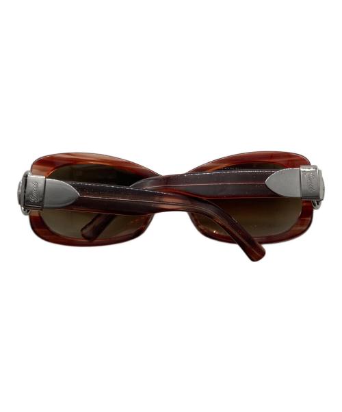 GUCCI（グッチ）GUCCI (グッチ) ベルトモチーフサングラス ブラウン サイズ:58□14の古着・服飾アイテム