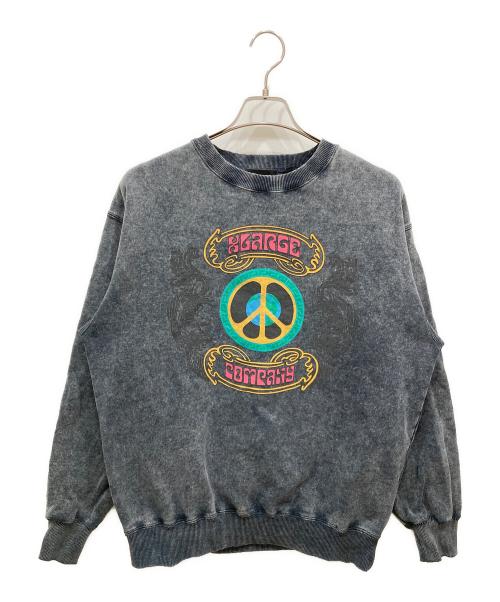 X-LARGE（エクストララージ）X-LARGE (エクストララージ) OVERDYED CREST CREWNECK ブラック サイズ:SIZE Sの古着・服飾アイテム