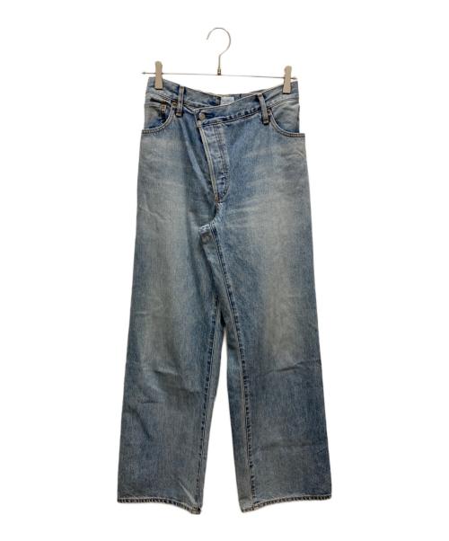 UNGRID（アングリッド）Ungrid (アングリッド) リメイクデザインルーズデニムパンツ インディゴ サイズ:25の古着・服飾アイテム