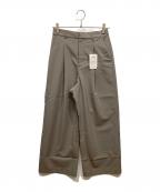 JOURNAL STANDARD relumeジャーナルスタンダード レリューム）の古着「クリスピータックワイドパンツ」｜ベージュ