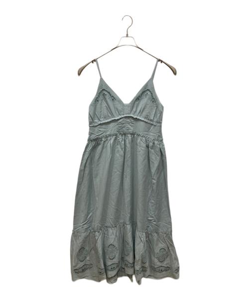 UNGRID（アングリッド）Ungrid (アングリッド) カットワークデザインキャミソールワンピース ブルー サイズ:SIZE Free 未使用品の古着・服飾アイテム