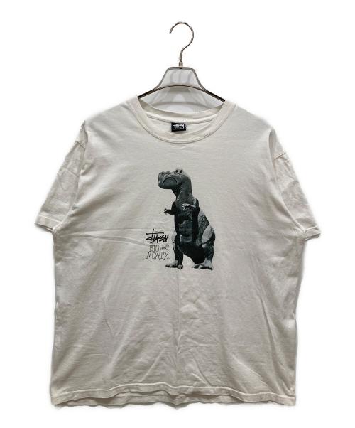 stussy（ステューシー）stussy (ステューシー) BIG & MEATY PIG DYED TEE ホワイト サイズ:SIZE Lの古着・服飾アイテム