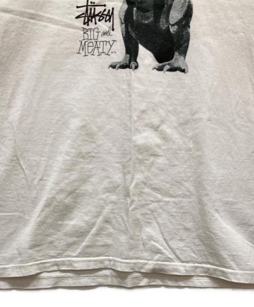stussy（ステューシー）stussy (ステューシー) BIG & MEATY PIG DYED TEE ホワイト サイズ:SIZE Lの古着・服飾アイテム