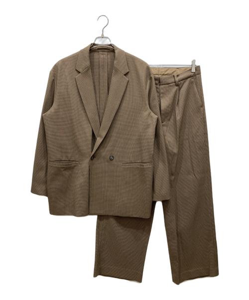 JOURNAL STANDARD relume（ジャーナルスタンダード レリューム）JOURNAL STANDARD relume (ジャーナルスタンダード レリューム) ガングラブチェックセットアップジャケット ブラウン サイズ:Ⅿの古着・服飾アイテム