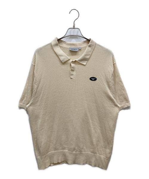 Carhartt WIP（カーハート ワークインプログレス）CARHARTT WIP (カーハート ワークインプログレス) S/S KENWAY KNIT POLO ベージュ サイズ:SIZE Lの古着・服飾アイテム