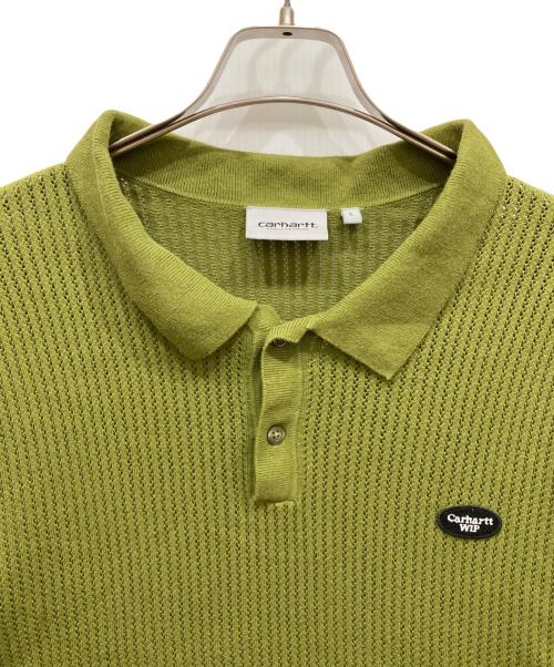 Carhartt WIP（カーハート ワークインプログレス）CARHARTT WIP (カーハート ワークインプログレス) S/S KENWAY KNIT POLO グリーン サイズ:SIZE Lの古着・服飾アイテム