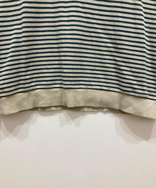 FRED PERRY（フレッドペリー）FRED PERRY (フレッドペリー) BEAMS (ビームス) 別注 ボーダー クルーネック スウェット ベージュ サイズ:SIZE Lの古着・服飾アイテム