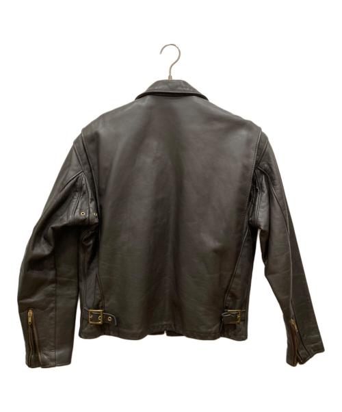 Schott（ショット）Schott (ショット) ボアライナー付きシングルジャケット ブラウン サイズ:SIZE 42の古着・服飾アイテム