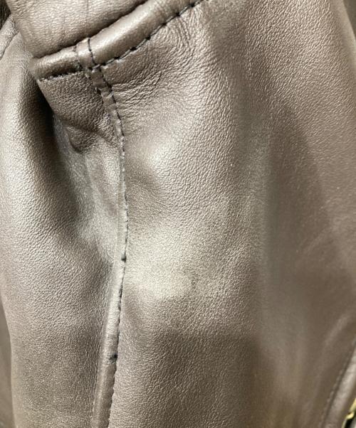 Schott（ショット）Schott (ショット) ボアライナー付きシングルジャケット ブラウン サイズ:SIZE 42の古着・服飾アイテム