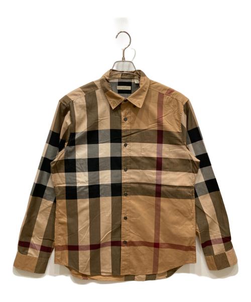 BURBERRY BRIT（バーバリーブリット）BURBERRY BRIT (バーバリーブリット) ボタンダウンシャツ ベージュ サイズ:Ⅼの古着・服飾アイテム