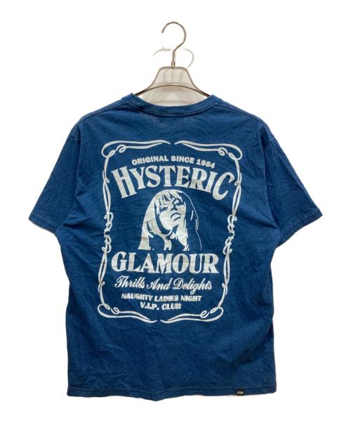 Hysteric Glamour（ヒステリックグラマー）Hysteric Glamour (ヒステリックグラマー) WHISKY WOMAN Tシャツ ネイビー サイズ:SIZE XLの古着・服飾アイテム