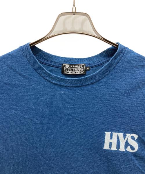 Hysteric Glamour（ヒステリックグラマー）Hysteric Glamour (ヒステリックグラマー) WHISKY WOMAN Tシャツ ネイビー サイズ:SIZE XLの古着・服飾アイテム