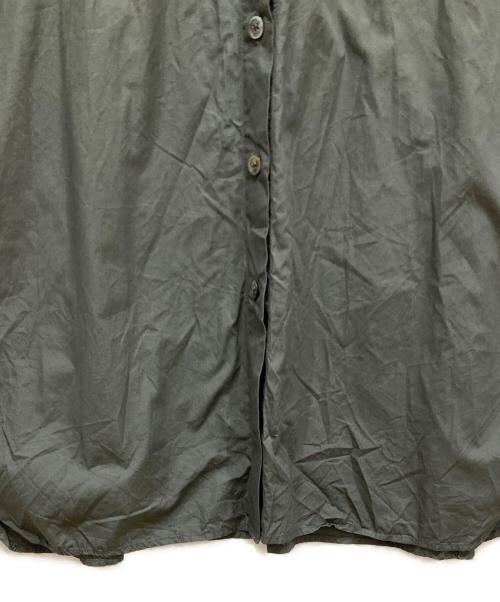 mizuiro-ind（ミズイロインド）mizuiro-ind (ミズイロインド) 半袖シャツワンピース グレー サイズ:freeの古着・服飾アイテム