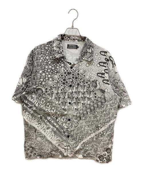 Hysteric Glamour（ヒステリックグラマー）Hysteric Glamour (ヒステリックグラマー) HYS MANDARA柄 オープンカラーシャツ グレー サイズ:SIZE XLの古着・服飾アイテム